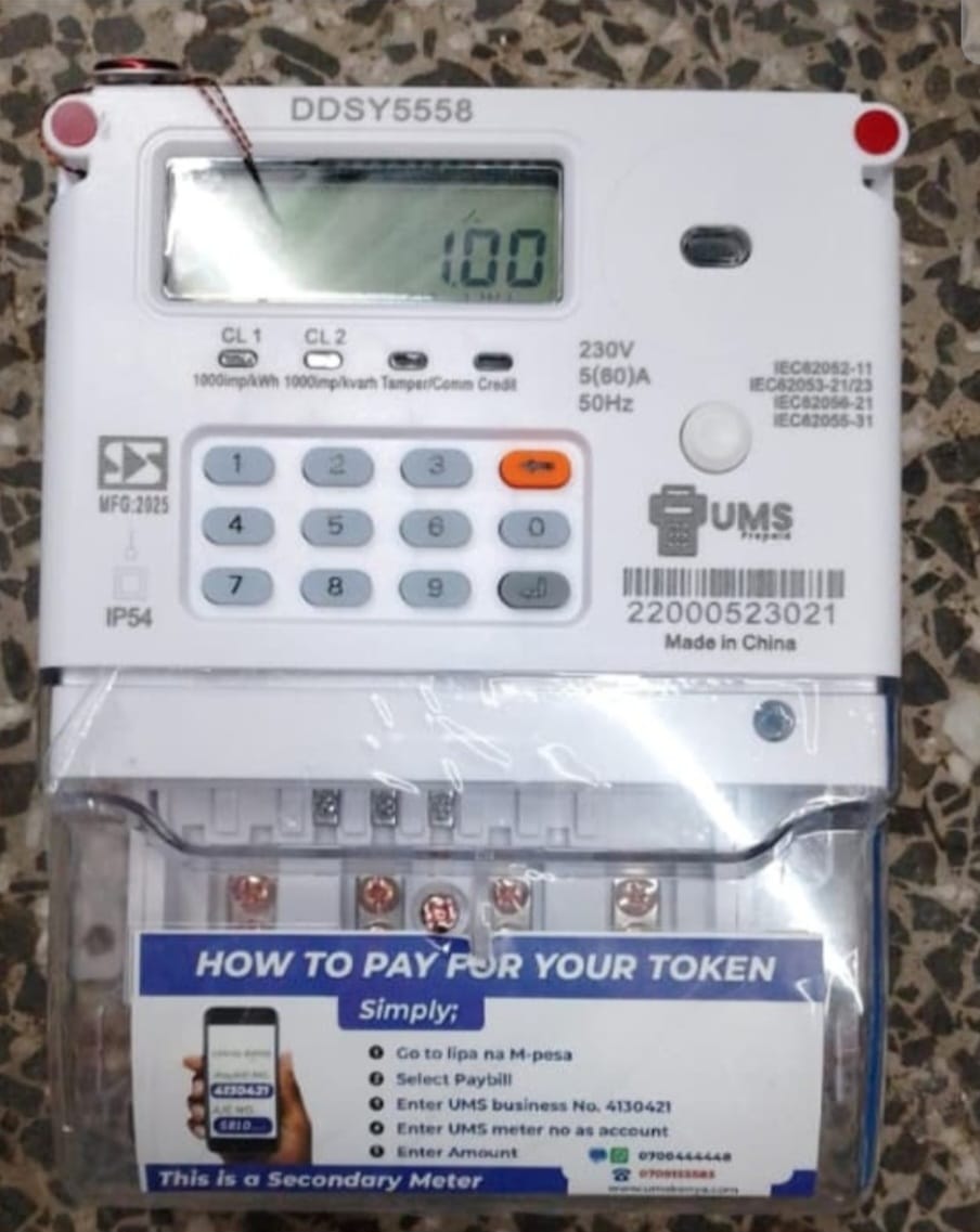 Kenya Power approved electricity meter
